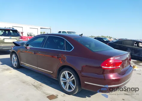 2013 Volkswagen Passat 2.0L Tdi Se из США, поврежденный, VIN 1VWBN7A34DC133471
